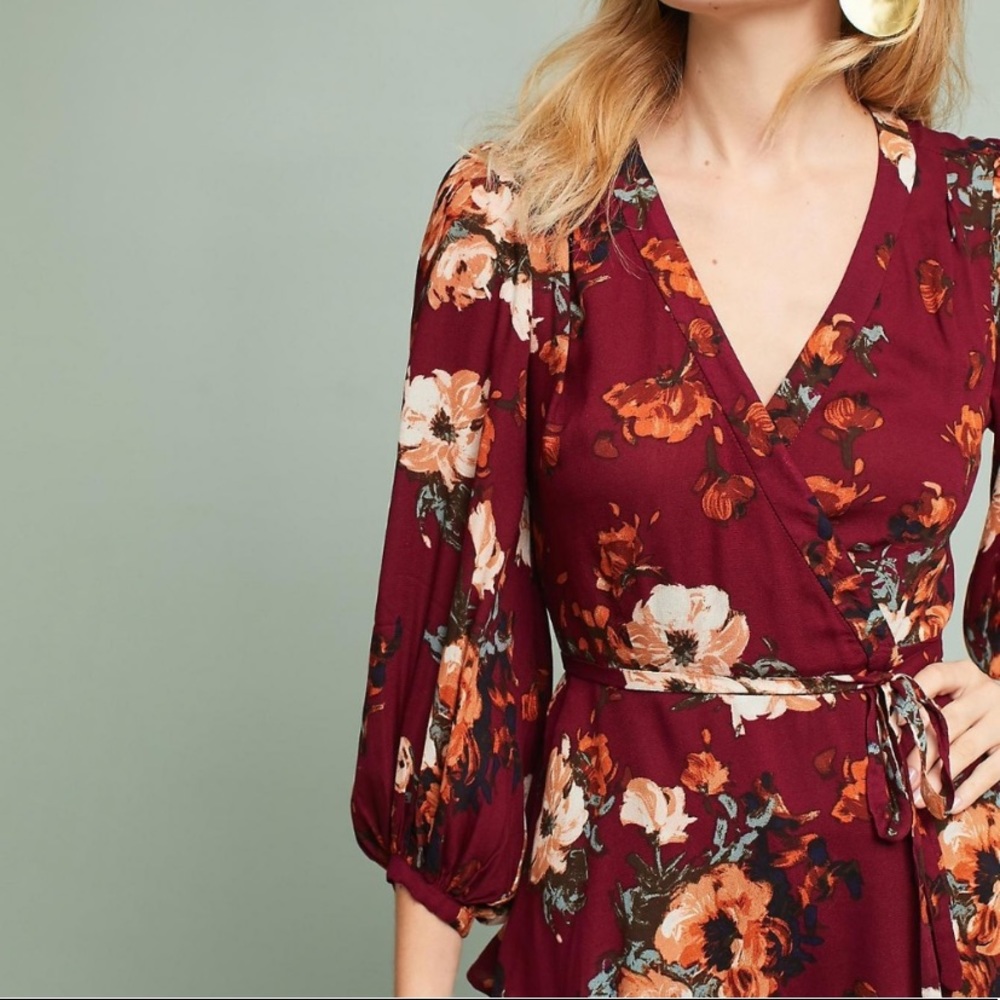 Anthropologie HD in Paris Gail Wrap Blouse